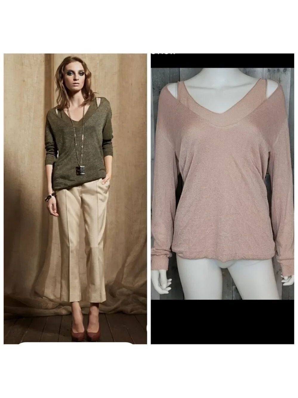 Escada Lightweight Shiny Layerd Sweather